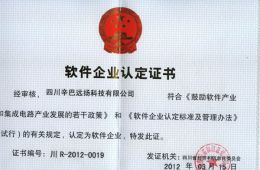 辛巴軟件獲得“雙軟認證企業”稱號